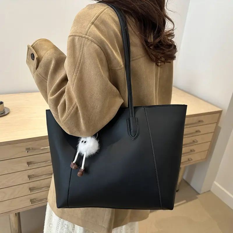 Brown Woolen Shoulder Bag for Women Winter Commute — feature 32