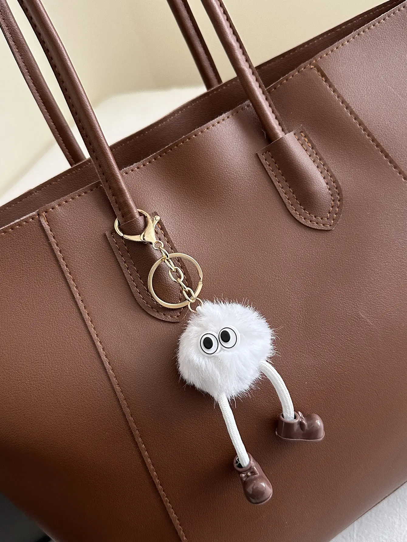 Brown Woolen Shoulder Bag for Women Winter Commute — feature 7