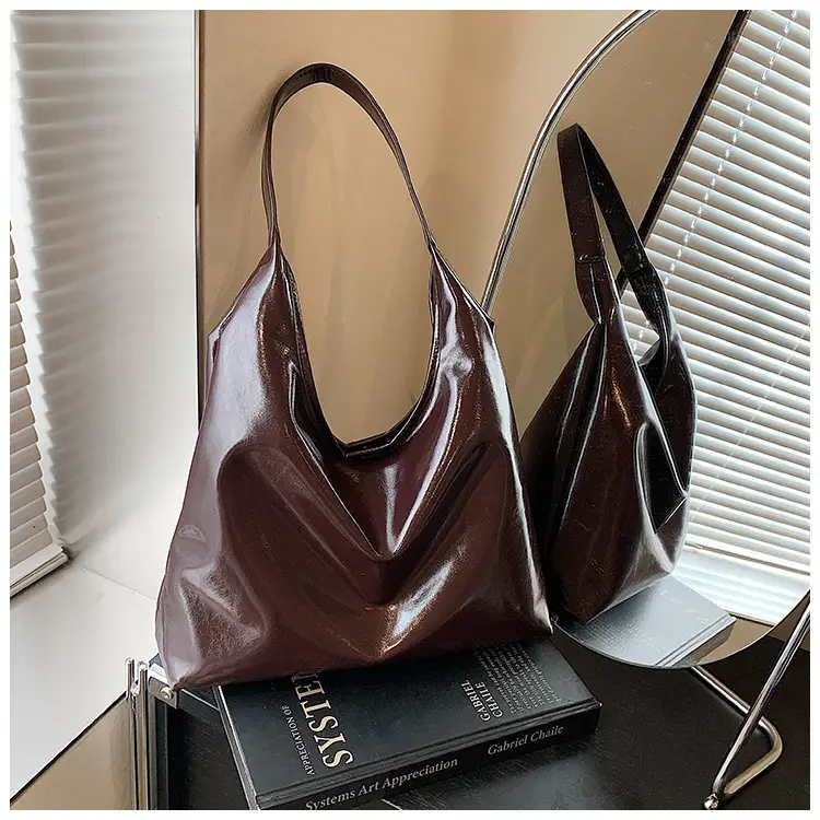 Black Soft Leather Large Tote Bag for Women — feature 21