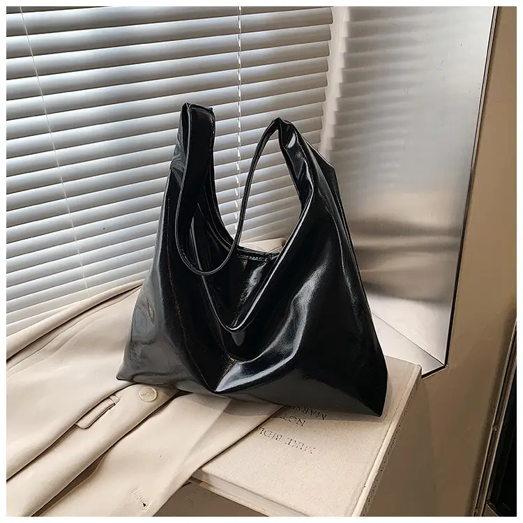 Black Soft Leather Large Tote Bag for Women — feature 22