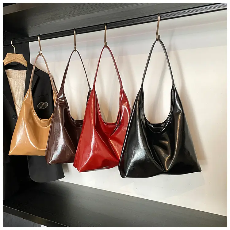 Black Soft Leather Large Tote Bag for Women — feature 29