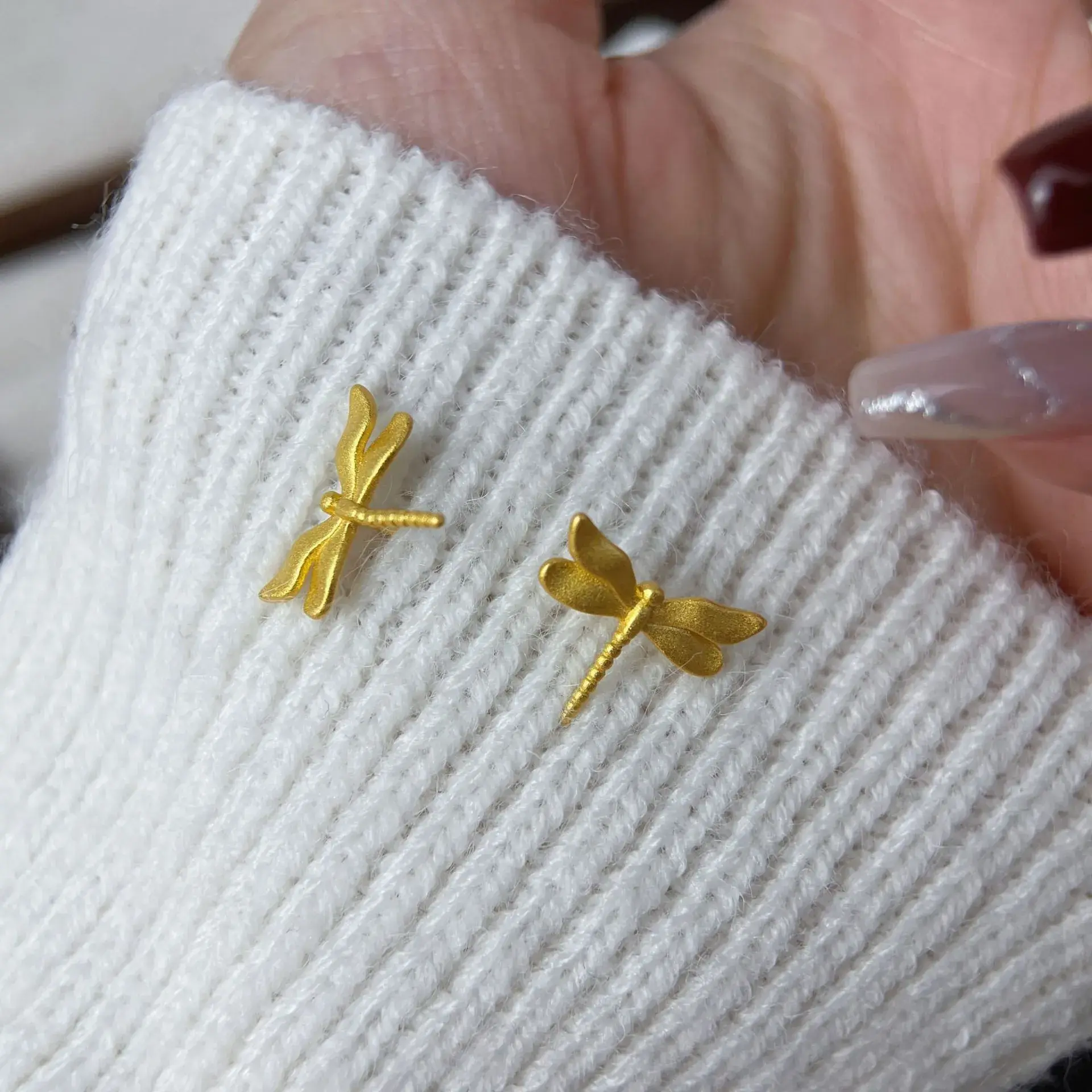 Gold Plated Butterfly Earrings for Women