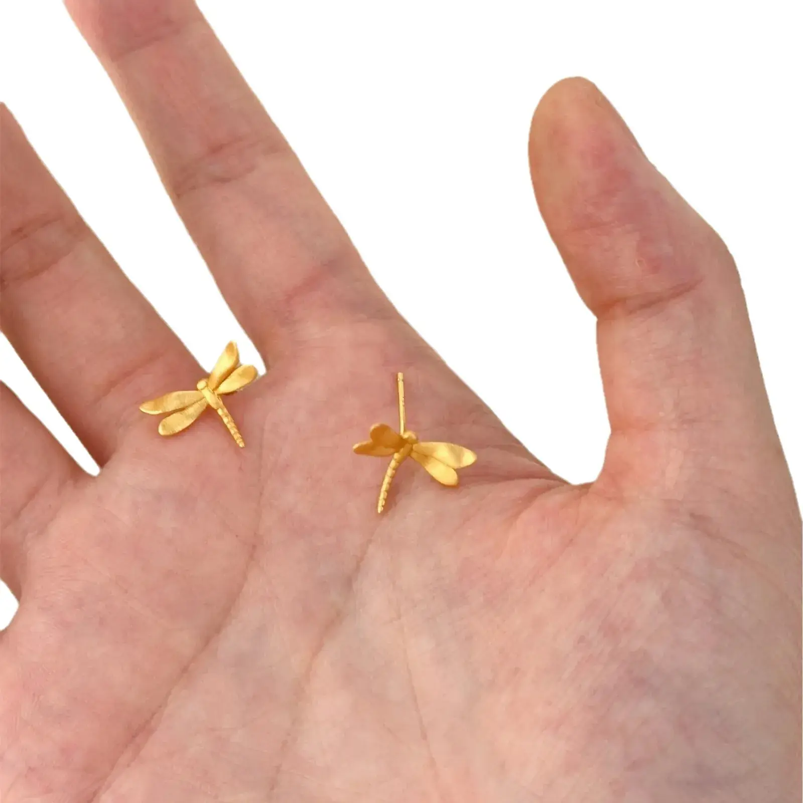 Gold Plated Butterfly Earrings for Women