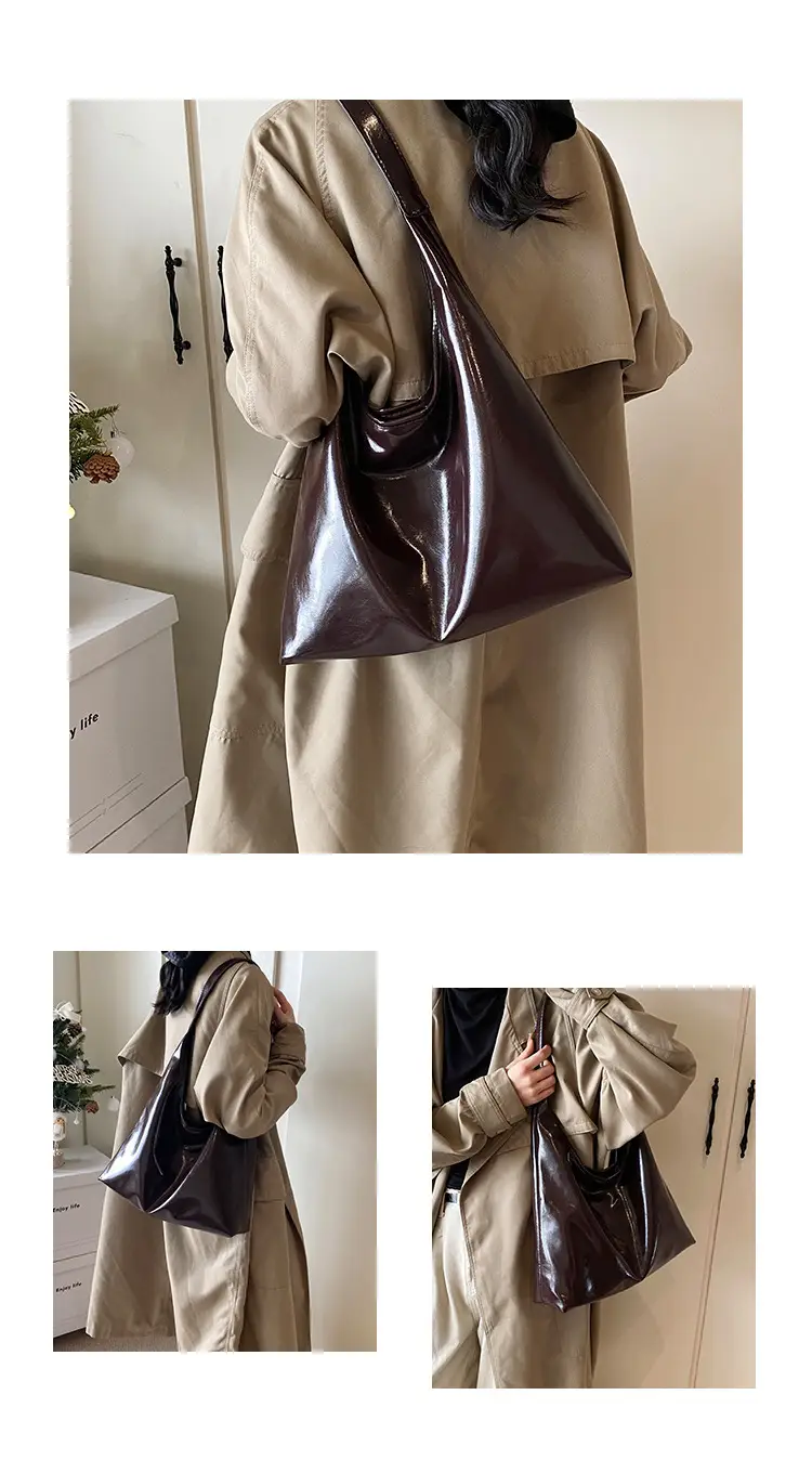 Red Soft Leather Large Tote Bag for Women — feature 16