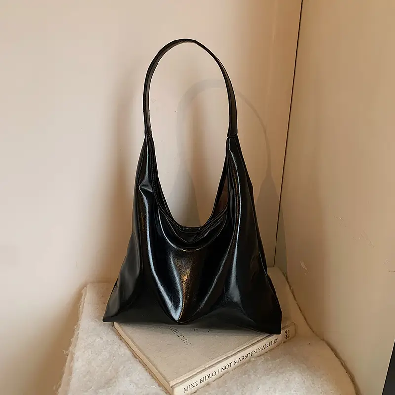 Red Soft Leather Large Tote Bag for Women - Image 3