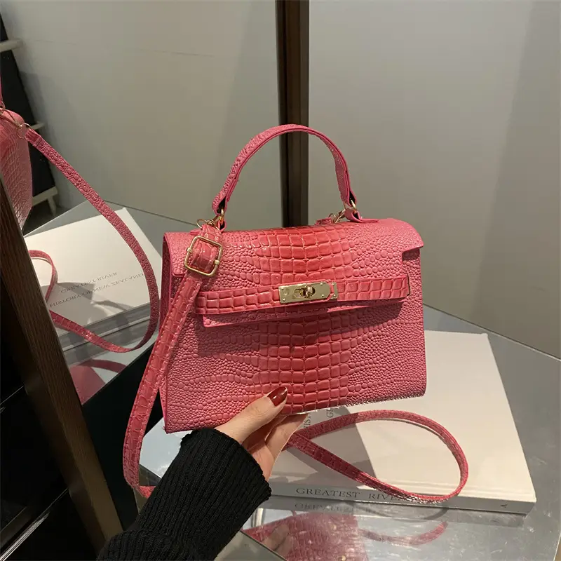 Pink Women's Crossbody Shoulder Bag 2024 Winter - Image 8