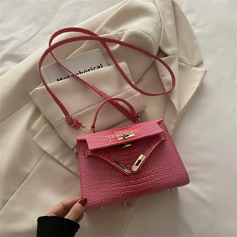 Pink Women's Crossbody Shoulder Bag 2024 Winter - Image 4