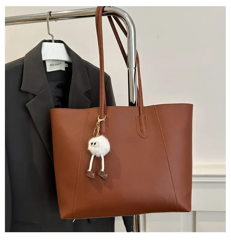 2024 Winter Retro Brown Tote Bag Women Korean Style — feature 16