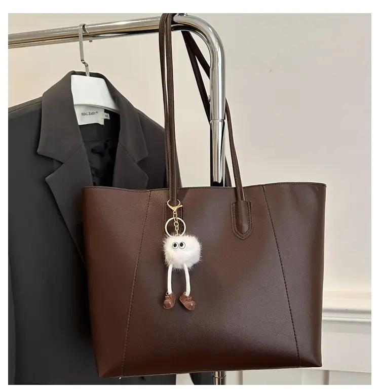 2024 Winter Retro Brown Tote Bag Women Korean Style — feature 19