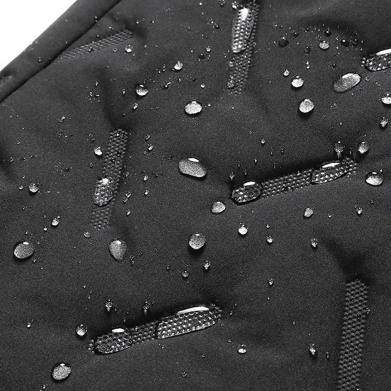Cross-border plus size Winter Windproof Waterproof fleece-lined Cotton Pants Lambskin Thickened Men's Outer Wear Sports Casual Pants for Men