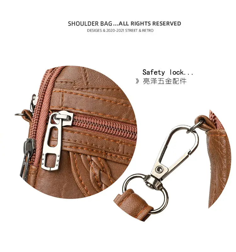 Pink Textured Crossbody Phone Bag for Women — feature 12