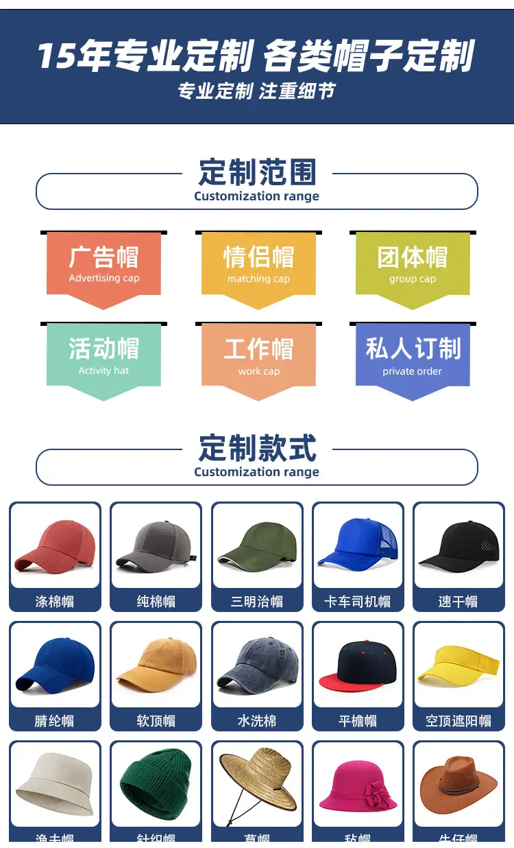 Unisex Light Blue Cotton Baseball Cap — feature 13