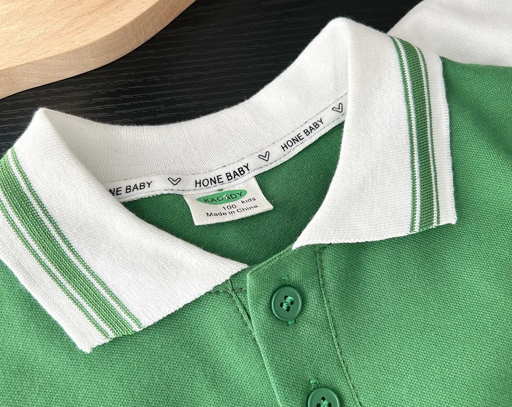 2025 Green Boys Polo Shirt Baby Handsome All-match Casual Short-sleeved T-shirt — feature 6