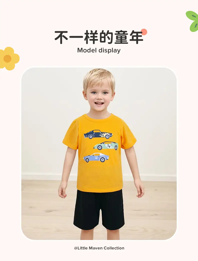 Little Unicorn Cotton T-Shirt Pink for Girls — feature 29