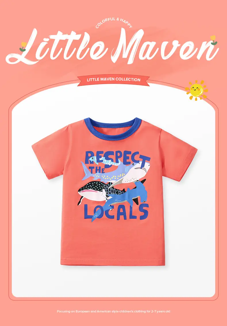 Little Unicorn Cotton T-Shirt Pink for Girls — feature 37