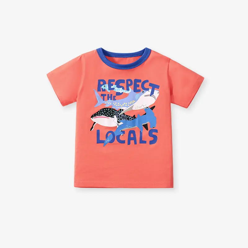 Little Unicorn Cotton T-Shirt Pink for Girls - Image 4