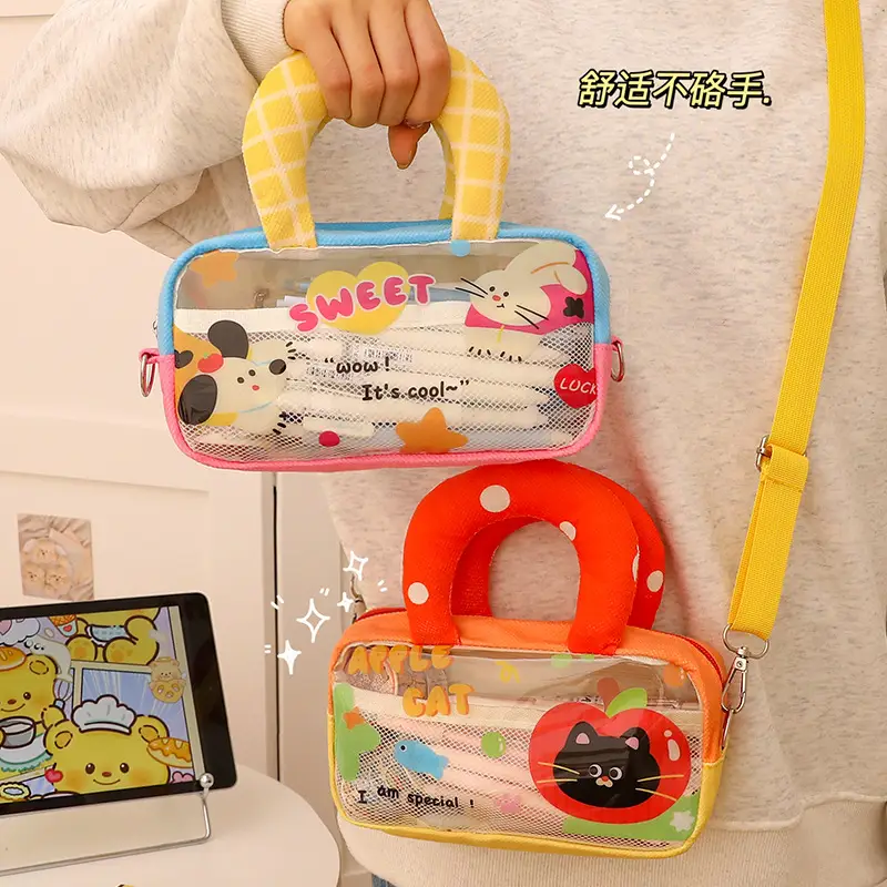 Cute Cartoon Cat Shoulder Bag for Girls Students