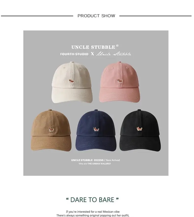 Uncle Stubbies Cartoon Cap Girls Boys All Colors — feature 1