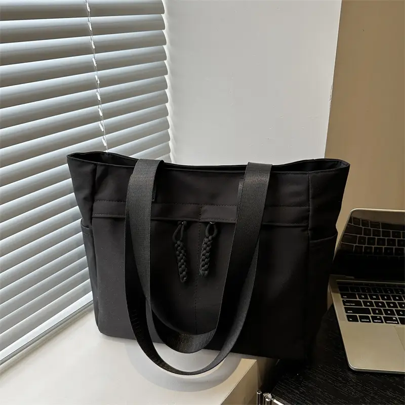 Women's Japanese Style Large Capacity Shoulder Bag Olive Green - Image 7