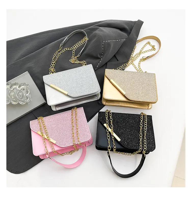 Women's Black Chain Crossbody Bag Winter New Niche Design — feature 25