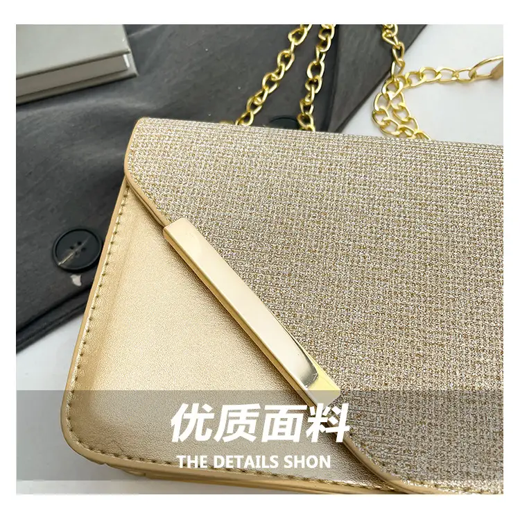 Women's Black Chain Crossbody Bag Winter New Niche Design — feature 4