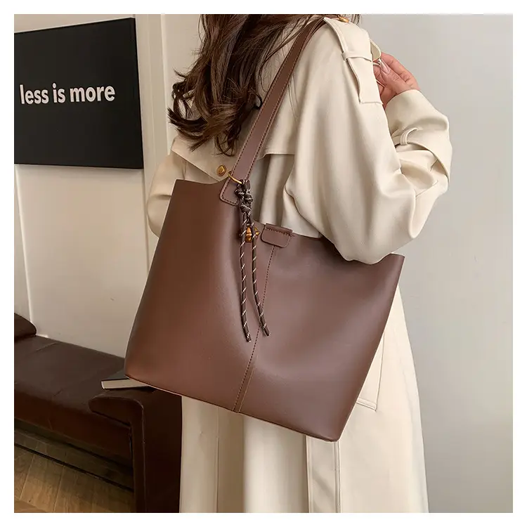Retro Brown Shoulder Bag 2024 Autumn Winter Women — feature 8
