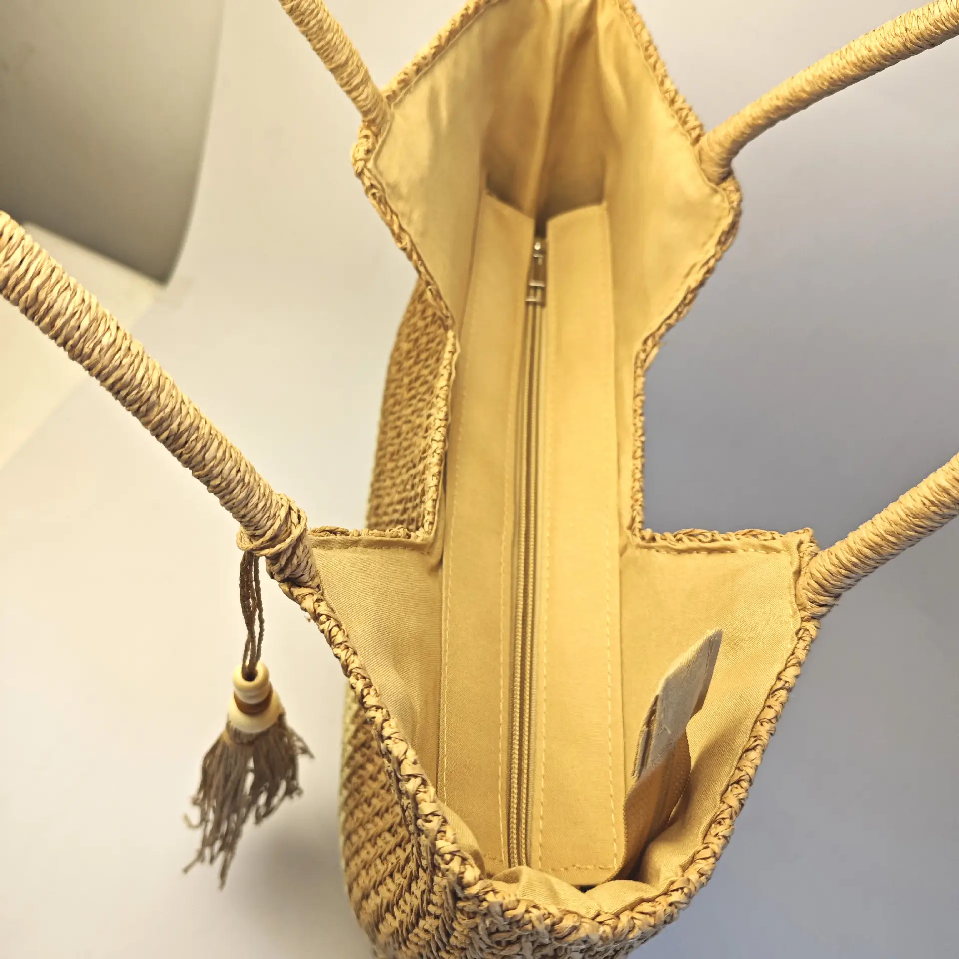 Braided Tassel Bag for Women Large Capacity Handmade — feature 23