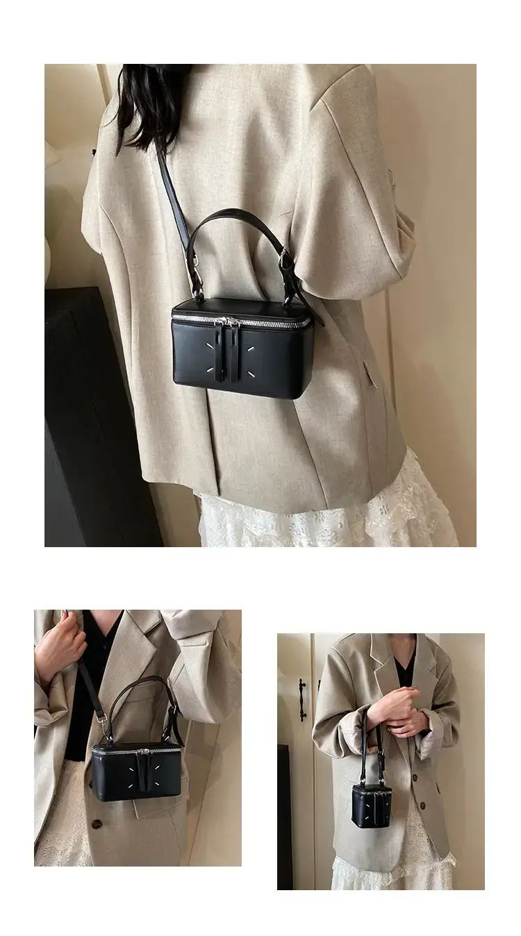 Red Square Satchel Shoulder Bag for Women — feature 6