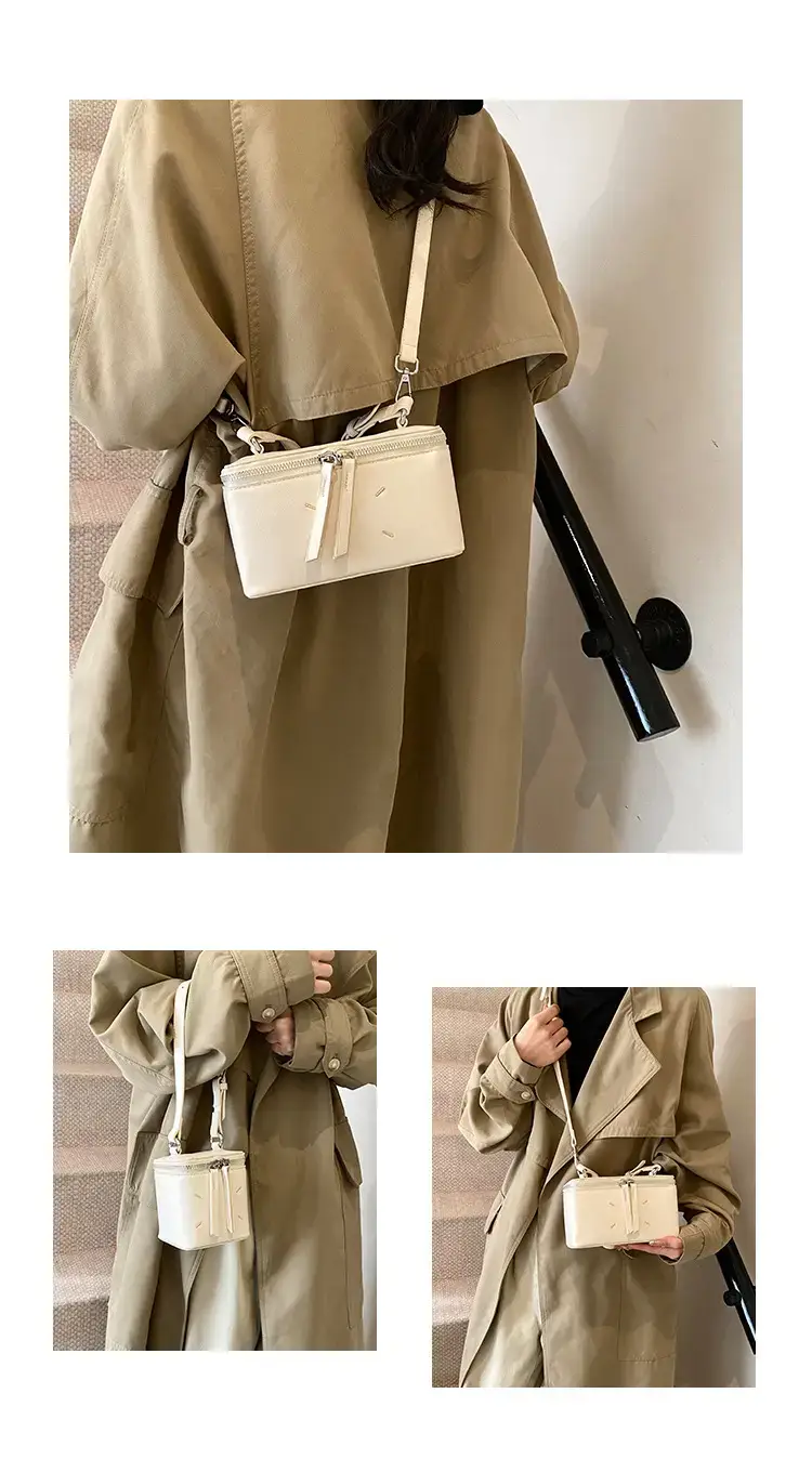 Red Square Satchel Shoulder Bag for Women — feature 7