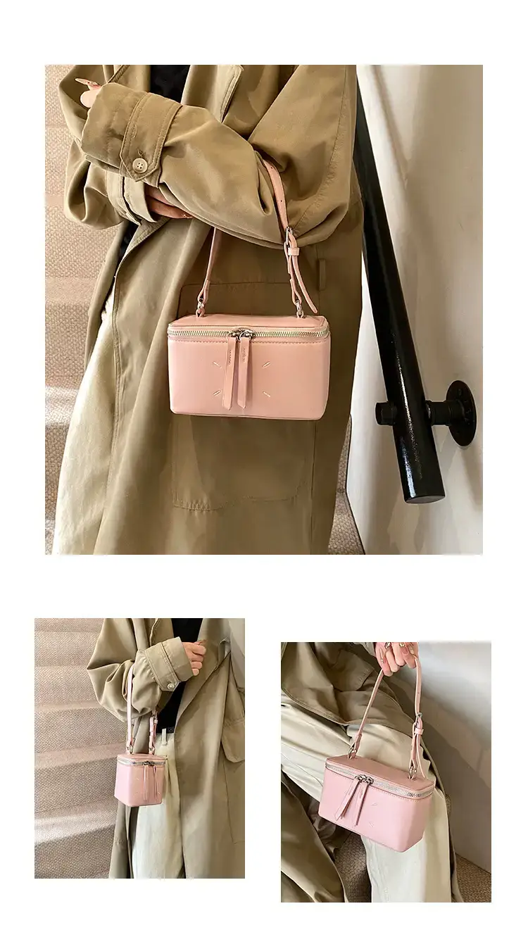 Red Square Satchel Shoulder Bag for Women — feature 8