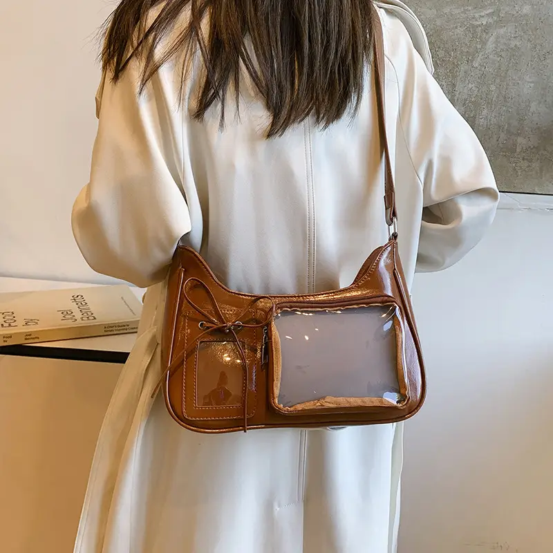 White Crossbody Bag for Women Small Card Design
