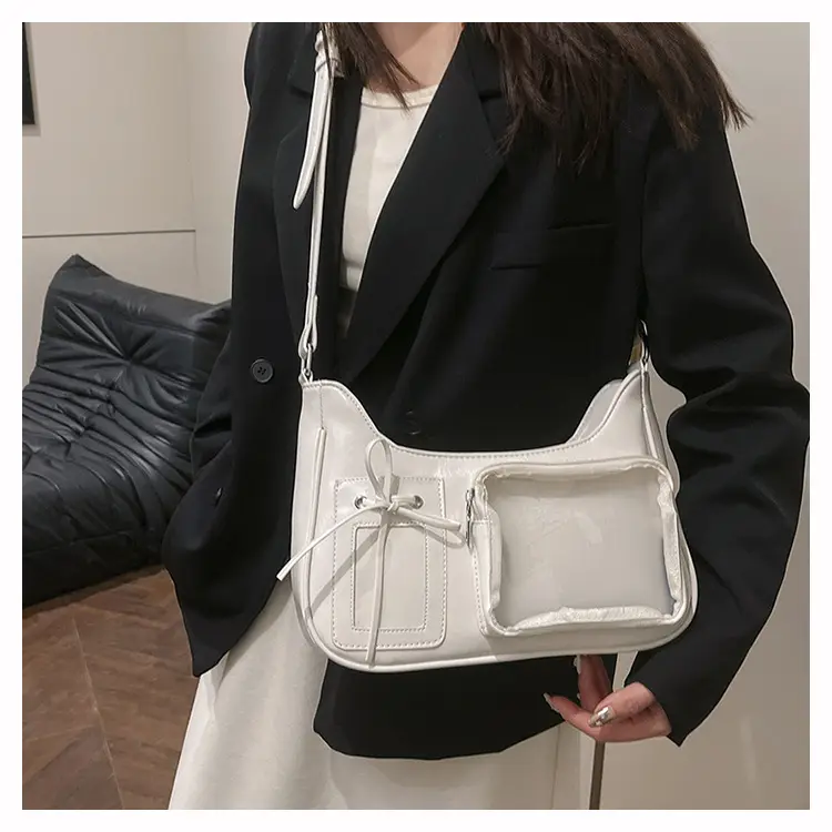 White Crossbody Bag for Women Small Card Design — feature 13