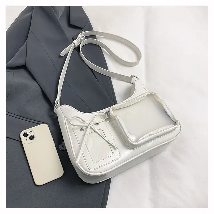 White Crossbody Bag for Women Small Card Design — feature 44