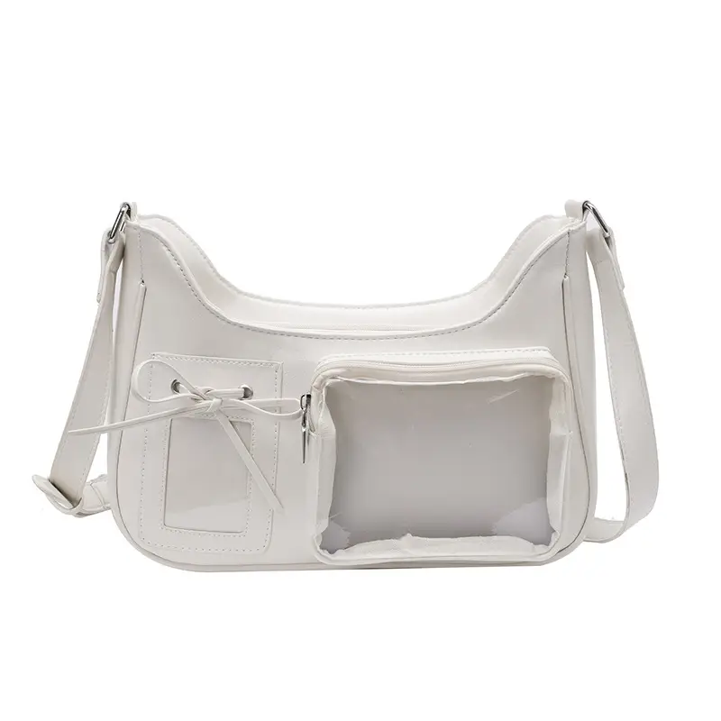 White Crossbody Bag for Women Small Card Design