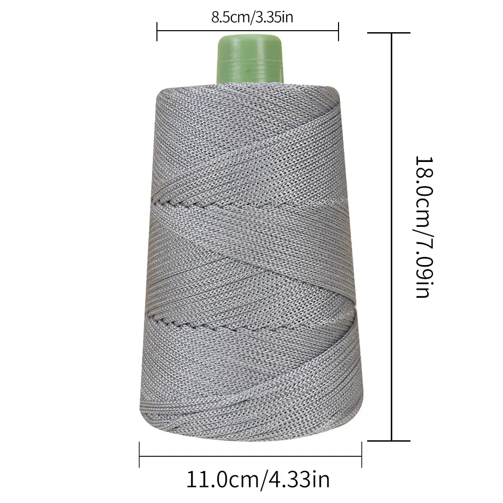 cool hat braided line light body ice silk line ice twine hand woven diy hook bag cushion blanket hollow bright silk coarse wool