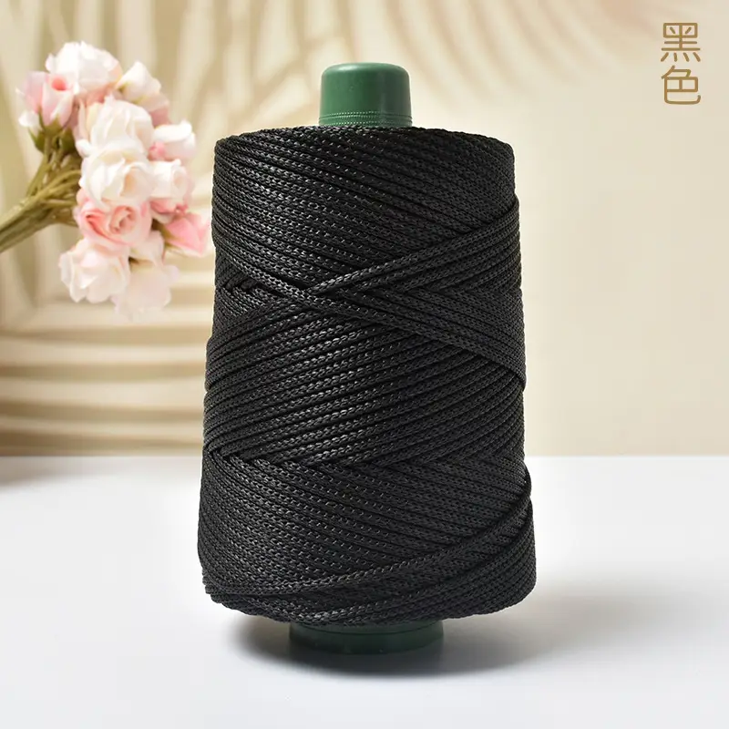cool hat braided line light body ice silk line ice twine hand woven diy hook bag cushion blanket hollow bright silk coarse wool