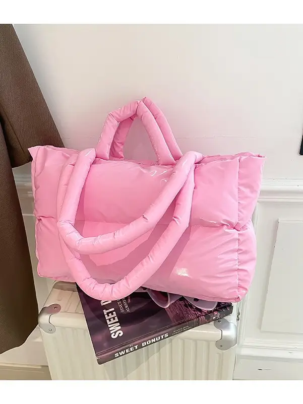 Black Puffy Crossbody Bag Large Capacity Women - Image 14