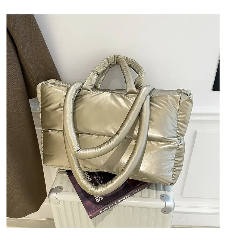 Black Puffy Crossbody Bag Large Capacity Women — feature 15