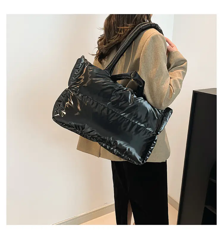 Black Puffy Crossbody Bag Large Capacity Women — feature 42