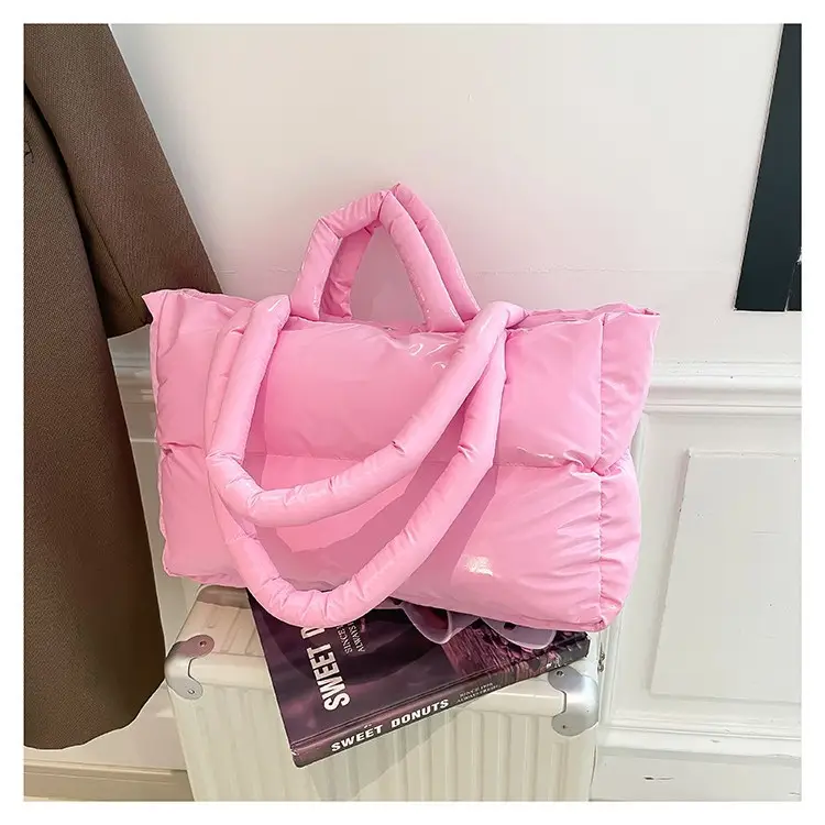 Black Puffy Crossbody Bag Large Capacity Women - Image 2