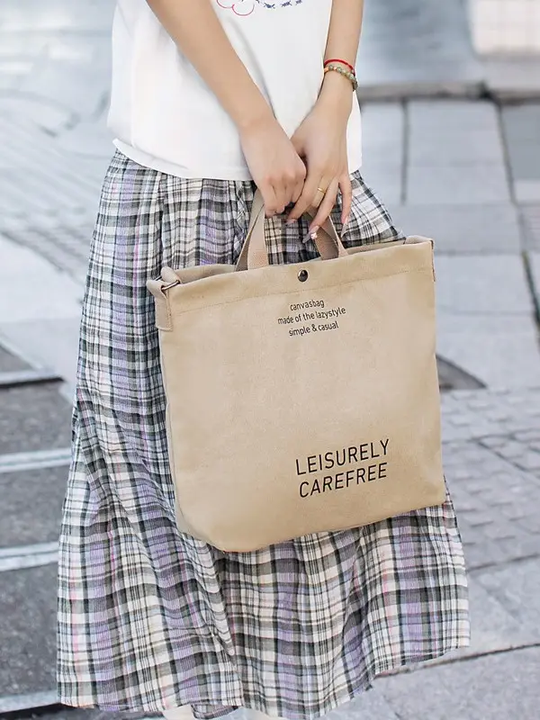 Cross-border Canvas Shoulder Bag 2024 New - Image 8