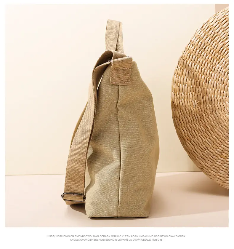 Cross-border Canvas Shoulder Bag 2024 New — feature 14