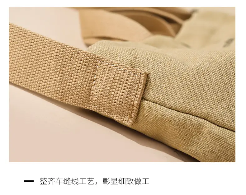 Cross-border Canvas Shoulder Bag 2024 New — feature 19
