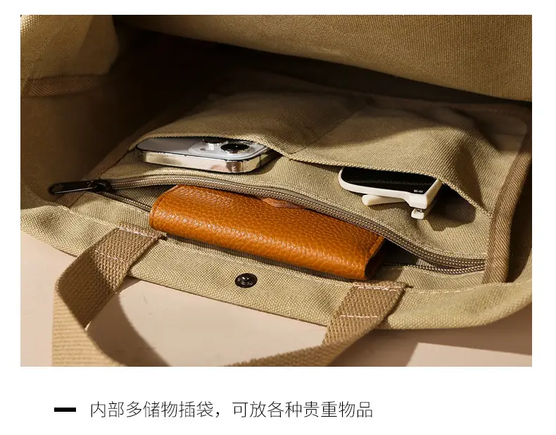 Cross-border Canvas Shoulder Bag 2024 New — feature 21