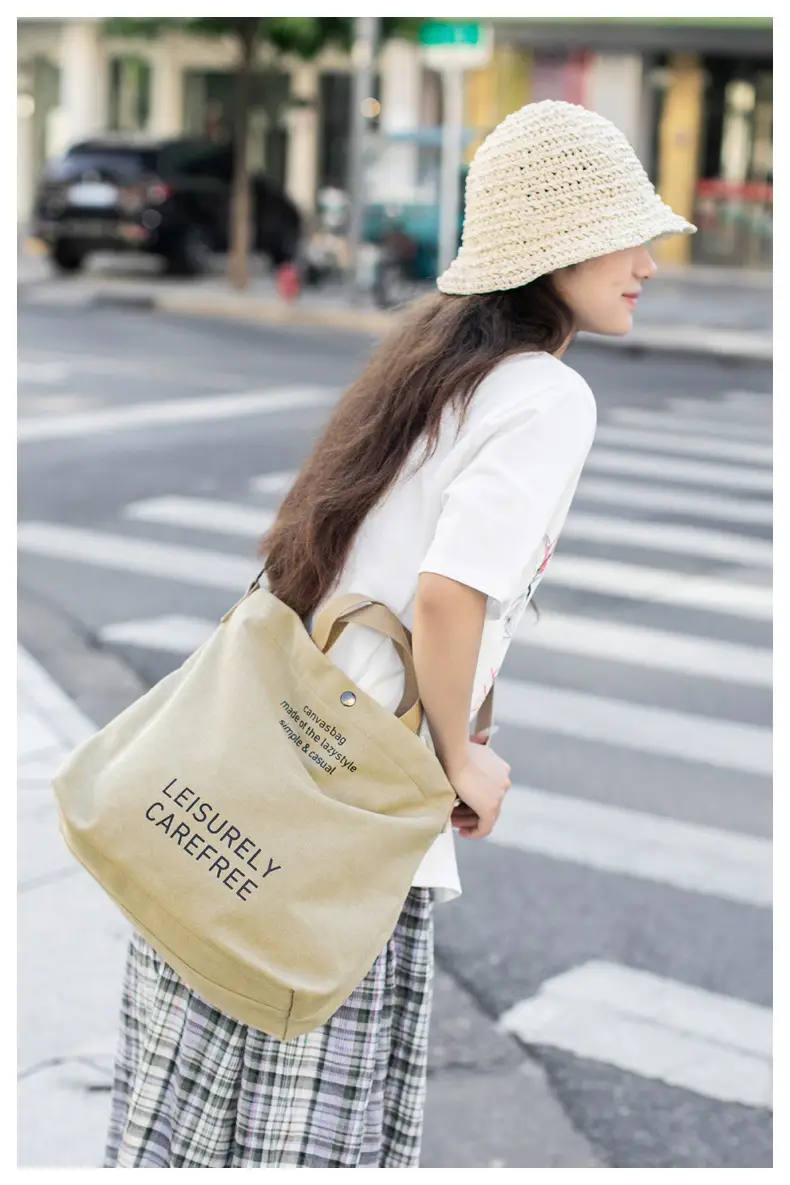 Cross-border Canvas Shoulder Bag 2024 New — feature 22