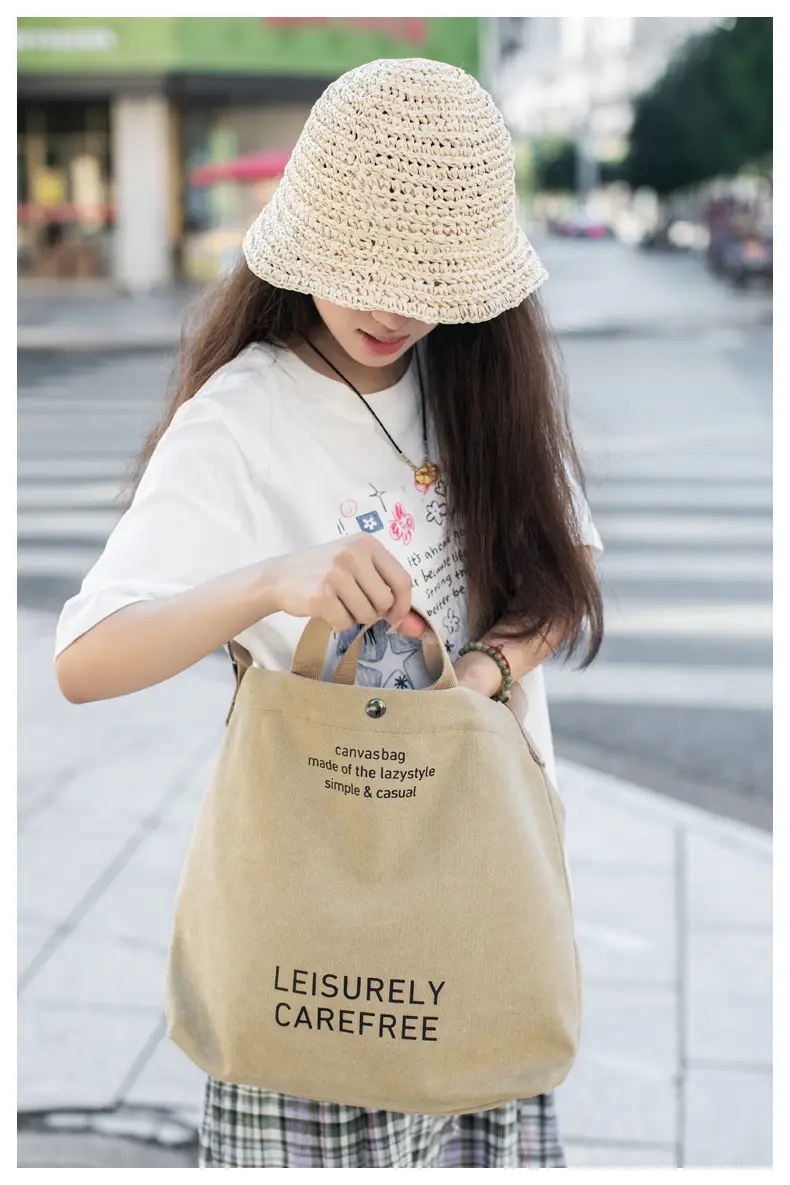 Cross-border Canvas Shoulder Bag 2024 New — feature 23