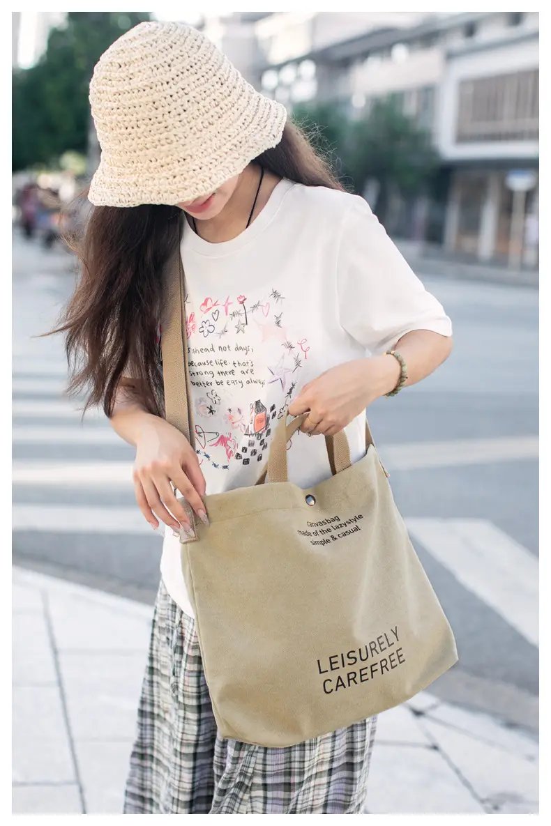 Cross-border Canvas Shoulder Bag 2024 New — feature 24