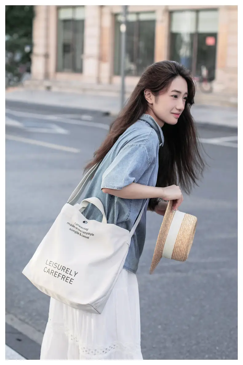 Cross-border Canvas Shoulder Bag 2024 New — feature 31