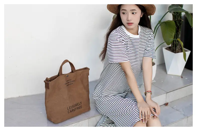 Cross-border Canvas Shoulder Bag 2024 New — feature 32