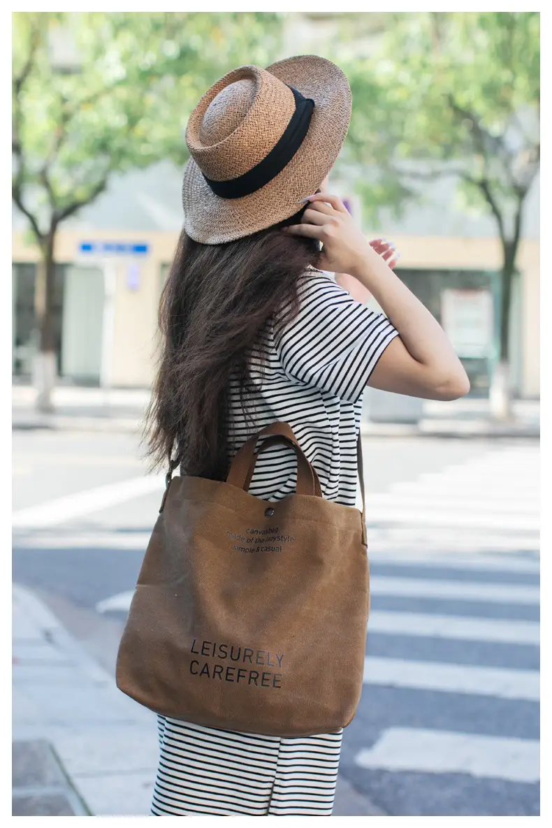 Cross-border Canvas Shoulder Bag 2024 New — feature 34